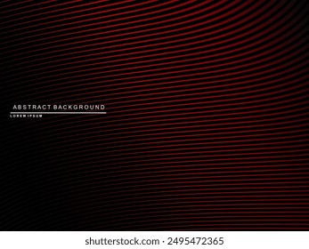 Abstractas fondo negro oscuro futurista con diseño moderno. Fondo de pantalla 3D realista con líneas fluidas de lujo. Fondo elegante para carteles, Sitios web, folletos, tarjetas, Anuncios, App, etc.