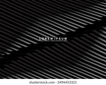 Abstract futuristic dark black background with wave design. Realistic 3d wallpaper with luxurious flowing lines. Perfect background for posters, technology, brochures, banners, applications, etc.