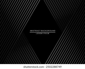 Abstract futuristic dark black background with wave design. Realistic 3d wallpaper with luxurious flowing lines. Perfect background for posters, websites, brochures, banners, applications, etc.
