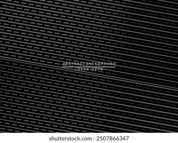 Abstract futuristic dark black background with modern design. Realistic 3d wallpaper with luxurious flowing lines. Elegant background for posters, websites, brochures, cards, banners, apps, etc.