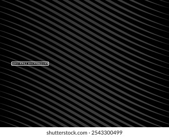 Abstractas fondo negro oscuro futurista con diseño ondulado. Fondo de pantalla 3D realista con líneas fluidas de lujo. Fondo perfecto para carteles, Sitios web, folletos, Anuncios, aplicaciones, etc.