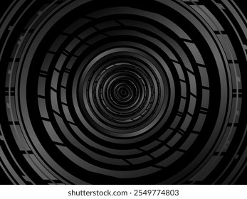 Abstrakter futuristischer dunkelschwarzer Hintergrund mit Wellendesign. Realistische 3D Tapete mit luxuriösen fließenden Linien. Perfekter Hintergrund für Poster, Websites, Broschüren, Banner, Anwendungen usw.