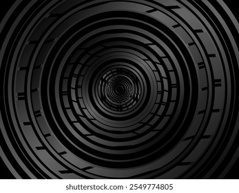 Abstract futuristic dark black background with wave design. Realistic 3d wallpaper with luxurious flowing lines. Perfect background for posters, websites, brochures, banners, applications, etc.