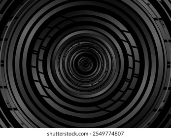 Abstract futuristic dark black background with wave design. Realistic 3d wallpaper with luxurious flowing lines. Perfect background for posters, websites, brochures, banners, applications, etc.