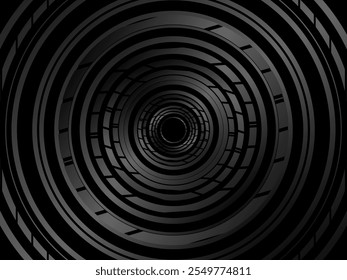 Abstract futuristic dark black background with wave design. Realistic 3d wallpaper with luxurious flowing lines. Perfect background for posters, websites, brochures, banners, applications, etc.