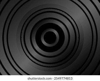 Abstract futuristic dark black background with wave design. Realistic 3d wallpaper with luxurious flowing lines. Perfect background for posters, websites, brochures, banners, applications, etc.
