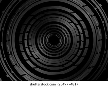 Abstract futuristic dark black background with wave design. Realistic 3d wallpaper with luxurious flowing lines. Perfect background for posters, websites, brochures, banners, applications, etc.