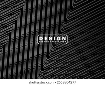 Abstract futuristic dark black background with modern design. Realistic 3d wallpaper with luxurious flowing lines. Elegant background for posters, websites, brochures, cards, banners, apps, etc.