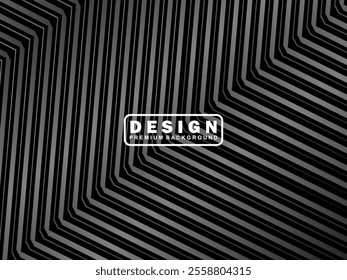 Abstract futuristic dark black background with modern design. Realistic 3d wallpaper with luxurious flowing lines. Elegant background for posters, websites, brochures, cards, banners, apps, etc.