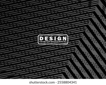 Abstract futuristic dark black background with modern design. Realistic 3d wallpaper with luxurious flowing lines. Elegant background for posters, websites, brochures, cards, banners, apps, etc.