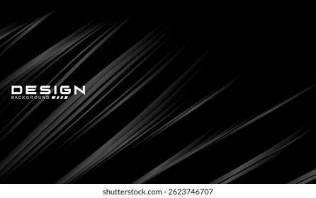 Abstract futuristic dark black background with wave design. Realistic 3d wallpaper with luxurious flowing lines. Perfect background for posters, websites, brochures, banners, applications, etc.	
