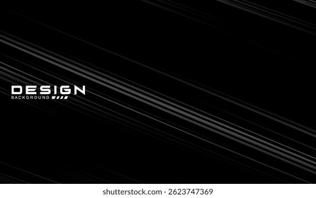 Abstract futuristic dark black background with wave design. Realistic 3d wallpaper with luxurious flowing lines. Perfect background for posters, websites, brochures, banners, applications, etc.	