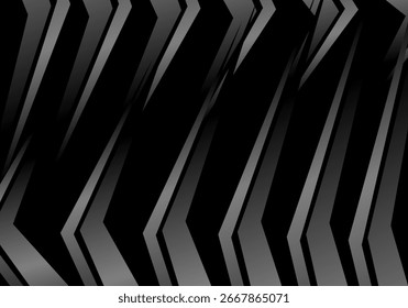 Abstract futuristic dark black background with wave design. Realistic 3d wallpaper with luxurious flowing lines. Perfect background for posters, websites, brochures, banners, applications, etc.	