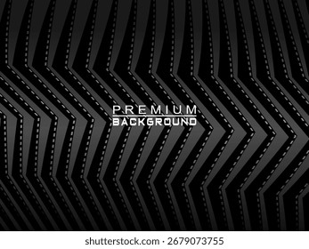 Abstractas fondo negro oscuro futurista con diseño ondulado. Fondo de pantalla 3D realista con líneas fluidas de lujo. Fondo perfecto para carteles, Sitios web, folletos, Anuncios, aplicaciones, etc.	