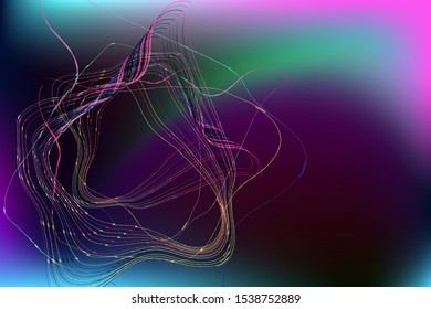 Abstract futuristic dark blue background. Illustration Vector design digital technology concept