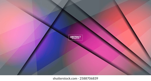 Abstract futuristic dark blue background with white paper cut light and shadow. Vector Eps10