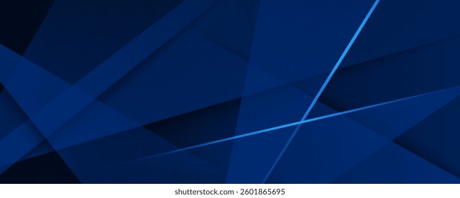 Abstract futuristic dark blue background with light and shadow. Eps10 vector
