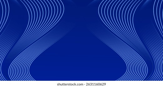 Abstract futuristic dark blue background with light and shadow
