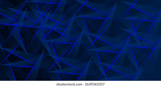 Abstract futuristic dark blue background with light and shadow. Eps10 vector, modern.