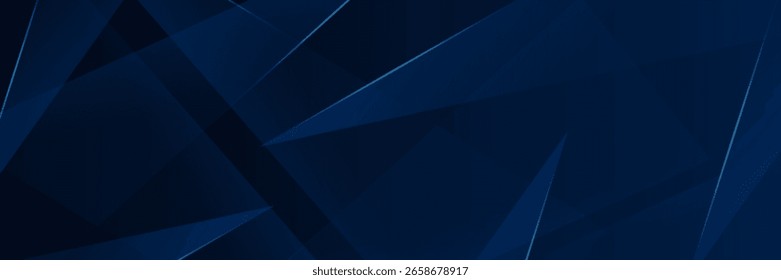 Abstract futuristic dark blue background with light and shadow. Eps10 vector
