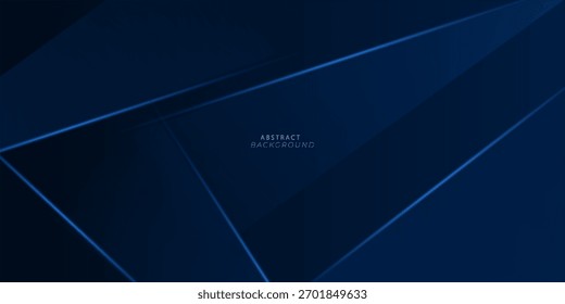 Abstractas fondo azul oscuro futurista con luz y sombra. Vector Eps10