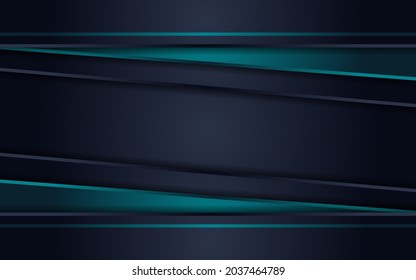 Abstract Futuristic Dark Grey Background Combined with Green Element Combination.