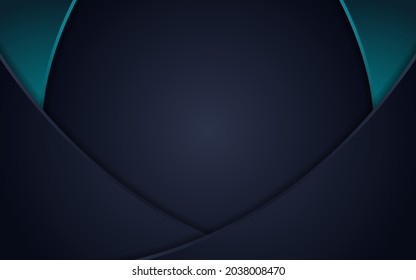 Abstract Futuristic Dark Grey Background Combined with Green Element Combination.