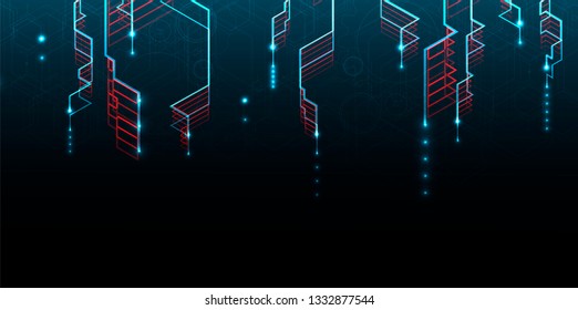abstract futuristic data computer technology business background
