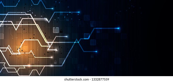 abstract futuristic data computer technology business background