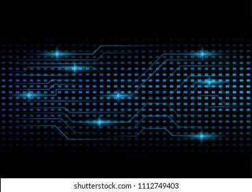 Abstract futuristic data and modern management of technology that can use for business presentation. Digital network and circuit board.