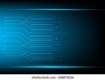 Abstract futuristic data and technology background. Linear pattern and high technnology concept.