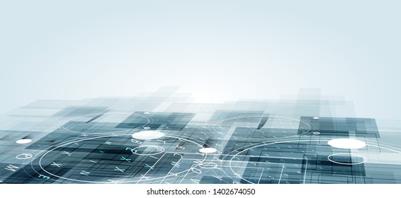 abstract futuristic data technology business background