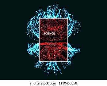 Abstract futuristic design. Connection structure. Vector illustration.