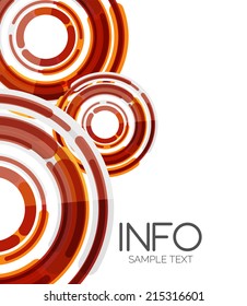 Abstract futuristic design elements hi-tech layout, modern background