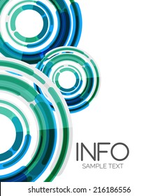Abstract futuristic design elements hi-tech layout, modern background