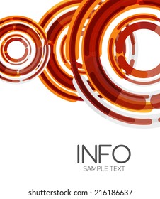 Abstract futuristic design elements hi-tech layout, modern background
