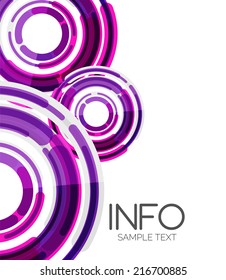 Abstract futuristic design elements hi-tech layout, modern background
