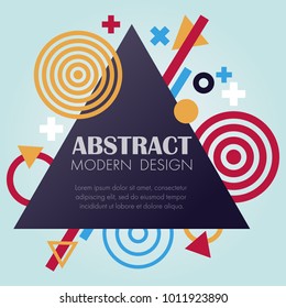 Abstract futuristic design in vector demonstrates geometric elements, shapes and signs can be used as a banner, brochure or part of the modern info graphics