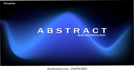 Abstract futuristic design wave gradient with blue and purple in dark background . Modern design. Vector illustration.