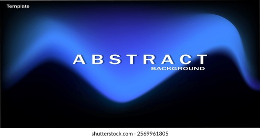 Abstract futuristic design wave gradient with blue and purple in dark background . Modern design. Vector illustration.