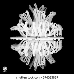 Abstract Futuristic Design.Connection Structure. Vector Illustration.