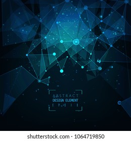 Abstract futuristic digital technology background. Illustration Vector.