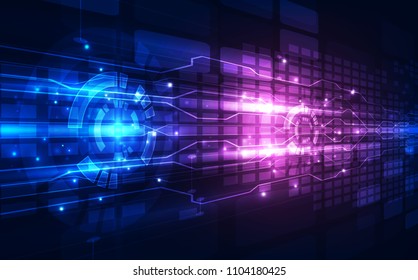 Abstract futuristic digital technology background. Illustration Vector
