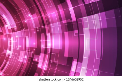 Abstract futuristic digital technology background. Illustration Vector