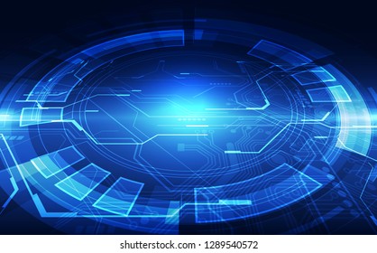 Abstract futuristic digital technology background. Illustration Vector