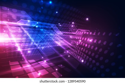 Abstract futuristic digital technology background. Illustration Vector