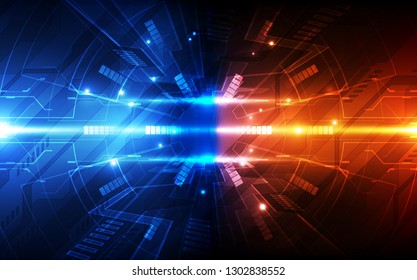 Abstract futuristic digital technology background. Illustration Vector