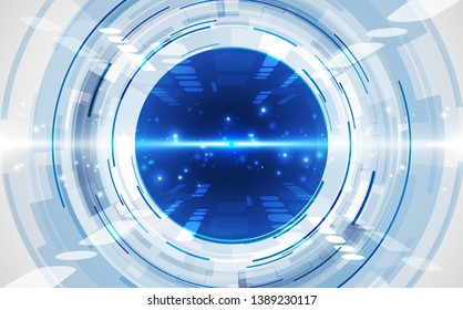 Abstract futuristic digital technology background. Illustration Vector