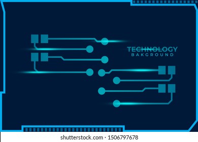 Abstract futuristic digital technology background. Circuit board design background. Vector illustration eps 10. 