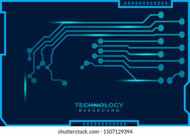 Abstract futuristic digital technology background. Circuit board design background. Vector illustration eps 10. 